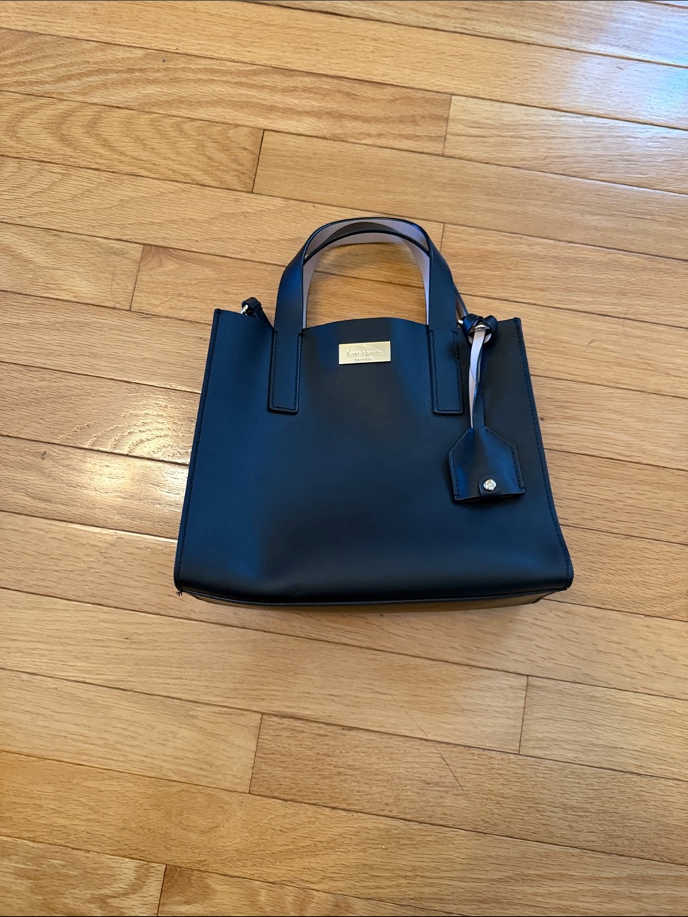 kate spade Black Structured Satchel with Top Handles